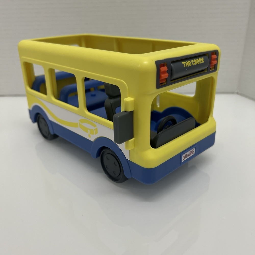 Bluey Bus School Adventures Rotating Sign Yellow Bus Toy